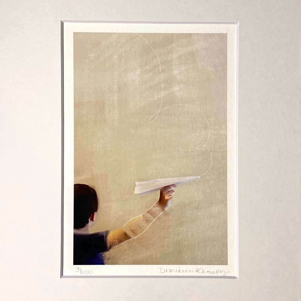 “Soar” Original Art by Danielle Khoury (me!) Limited Edition Print Matted 8x10”